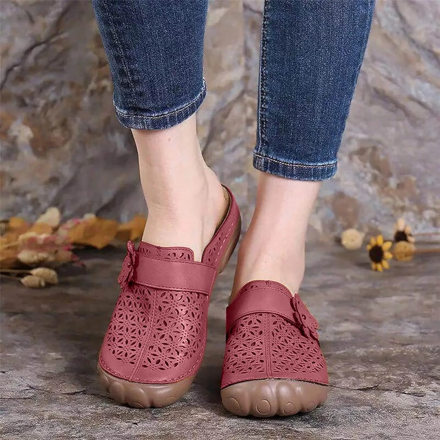 oiangi Clogs for Womens Summer Sandals,Fashion Backless Non Slip Outdoor Slippers Soft Comfortable Casual Beach Shoes