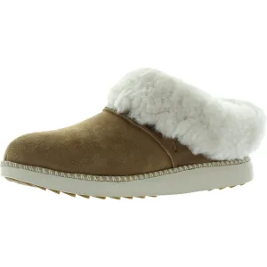 OluKai Womens Ku'I Suede Slip On Loafer Slippers