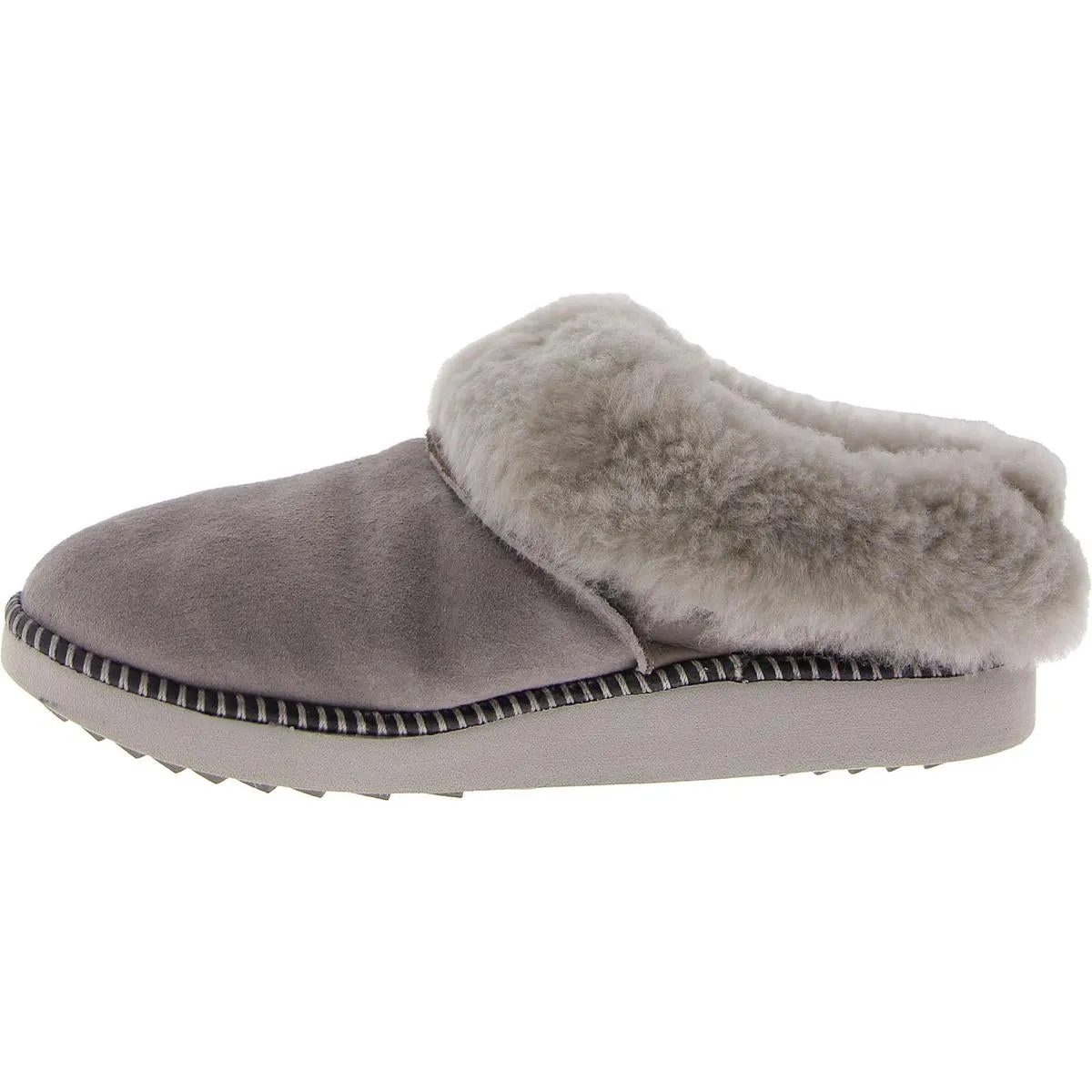 OluKai Womens Ku'I Suede Slip On Loafer Slippers