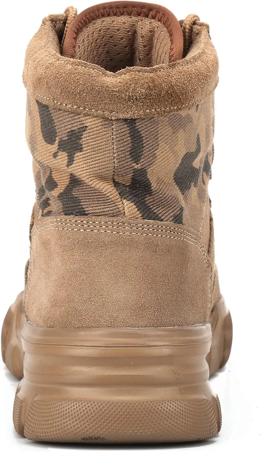 ORISTACO Steel Toe Tactical Boots, Lightweight Camouflage Jungle Construction Work Safety Sneakers