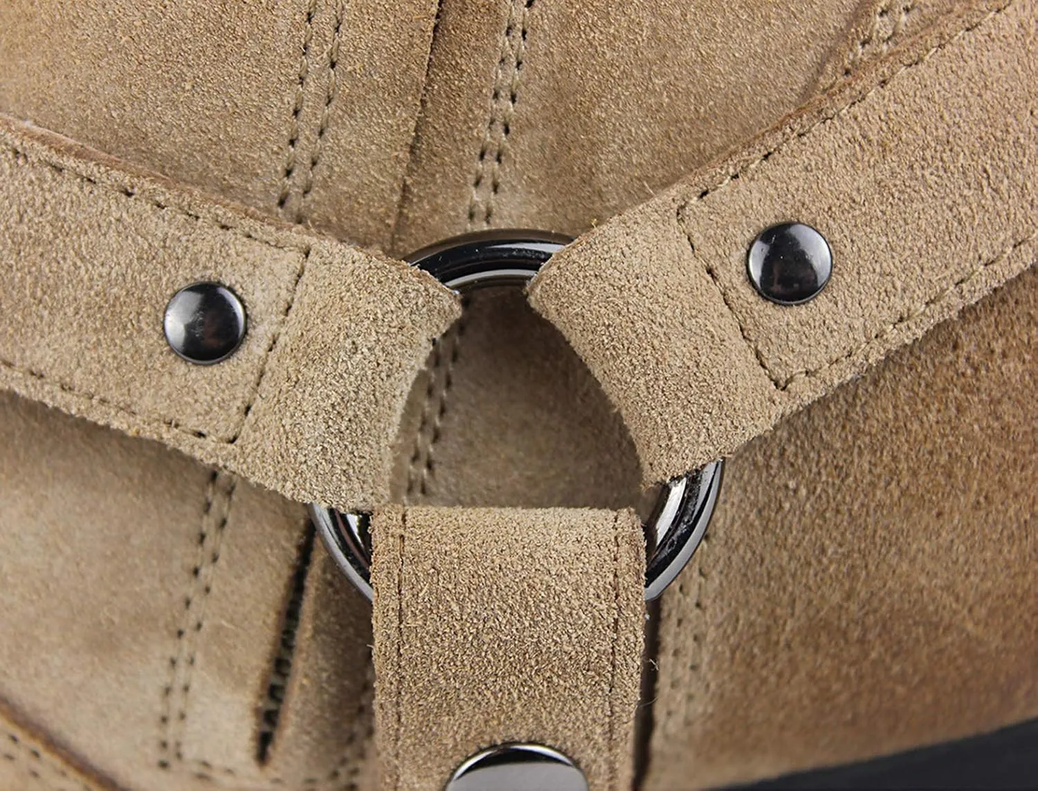 OSSTONE Dress Boot for Men Leather Chukka Designer Boots Casual Heel Shoes Zipper-up OS-JY002-US