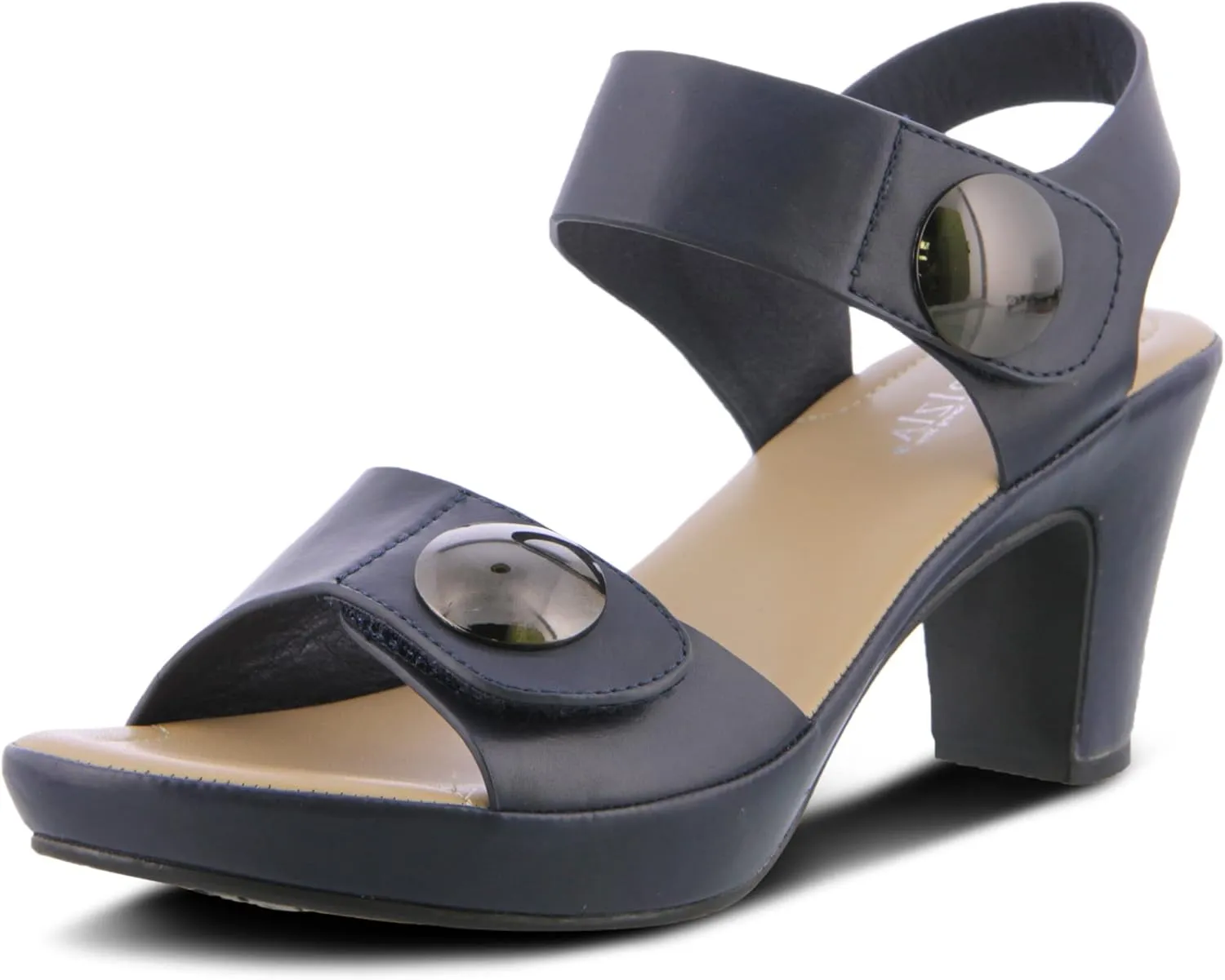 PATRIZIA Spring Step Dade Sandals for Women - Ladies Casual Platform Sandal with Hook and Loop - Slip-On Womens Sandals for Any Event