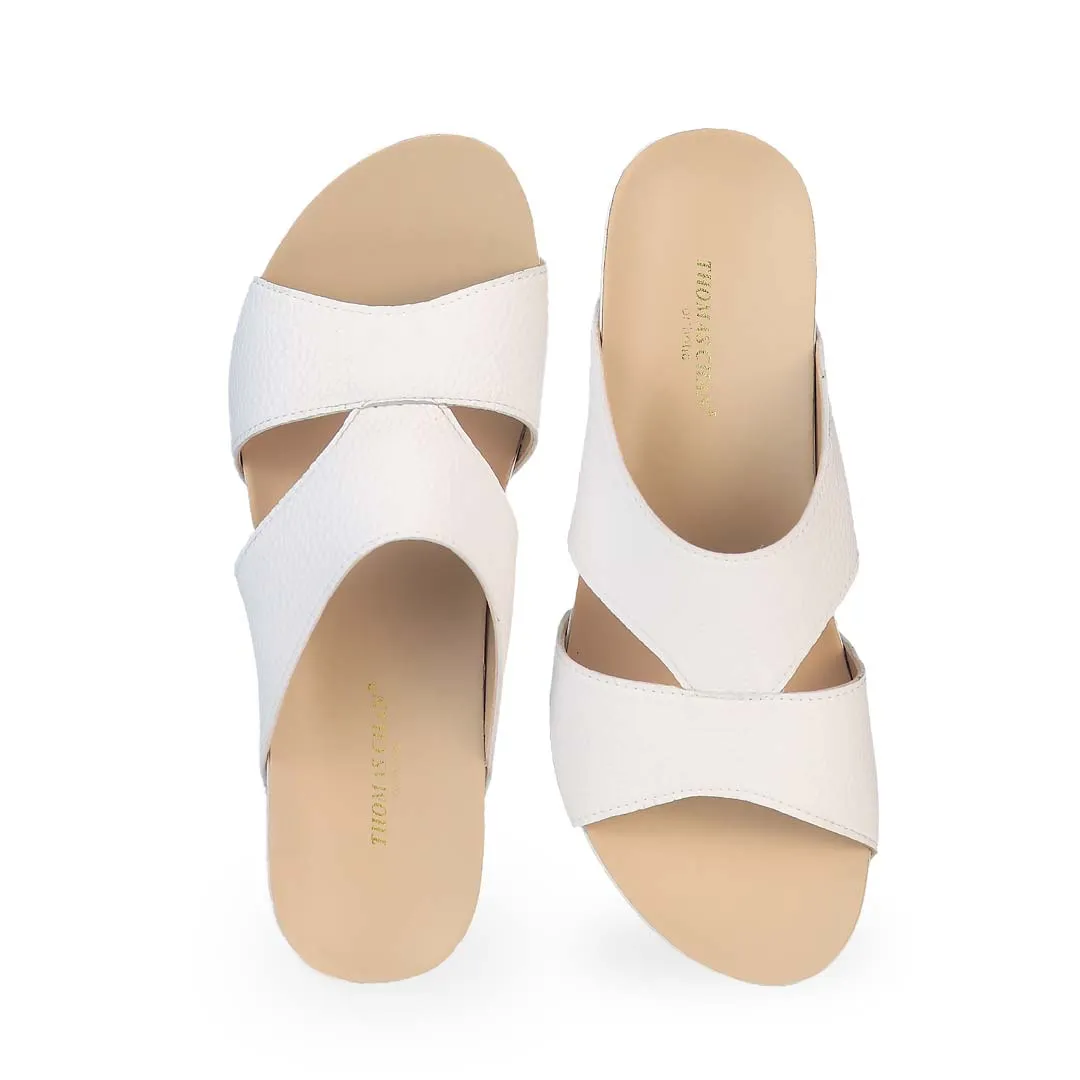 Pebble Lychee Everyday Low Wedge Slides 2" inch [Arch-legance Series]