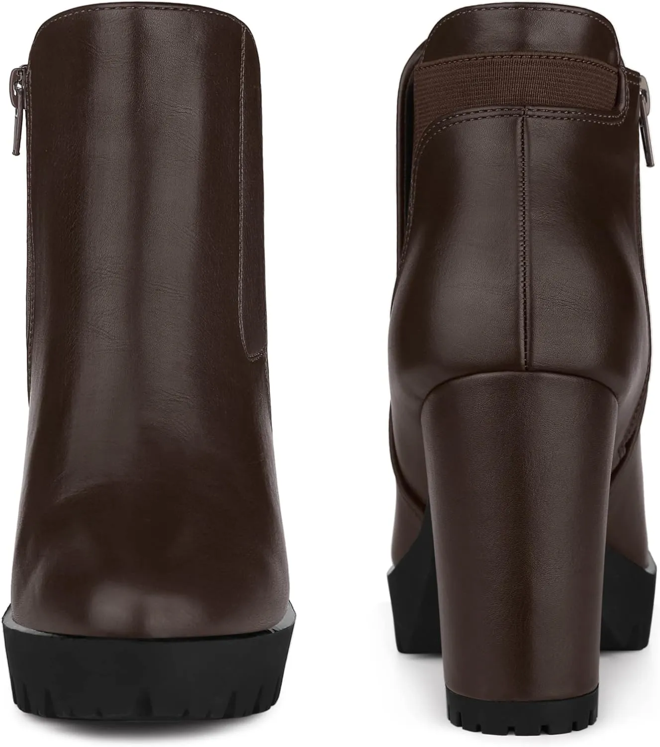 Perphy Platform Chunky High Heels Chelsea Boots for Women
