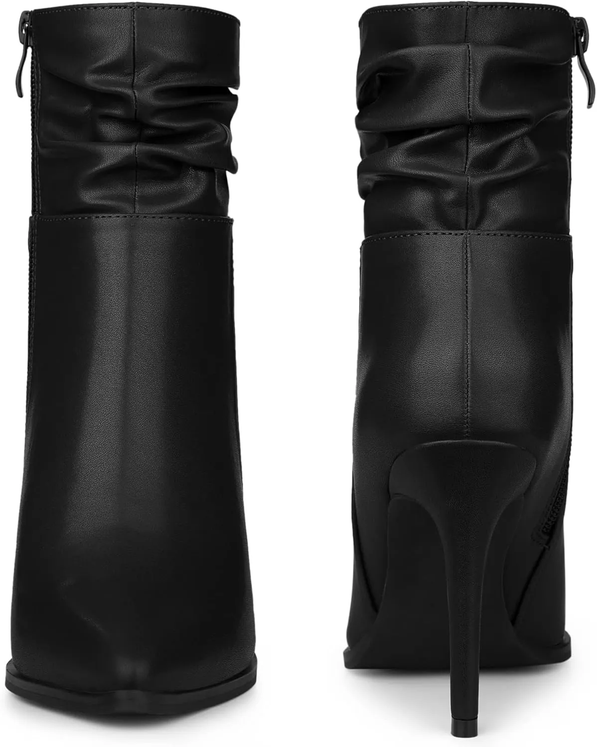 Perphy Slouch Pointed Toe Stiletto Heel Ankle Bootie Dressy Boots for Women