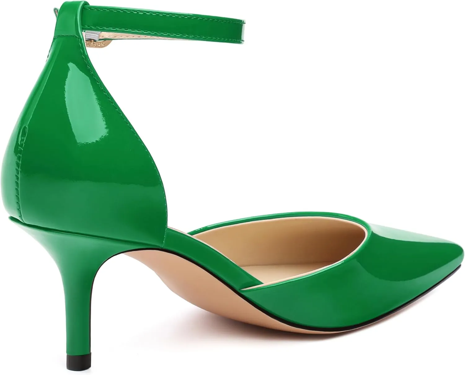 Pointed Closed Toe Heels for Women, Women's Ankle Strap Pumps, Wedding Party Office Business Dress Shoes