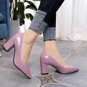 Pointed Toe Square Heel