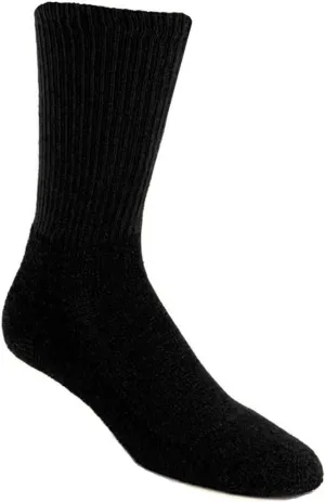 POWER-CUSHIONED Performance Crew Large 6 Pair Pack (Black), LARGE (Men's shoe size 9-12)
