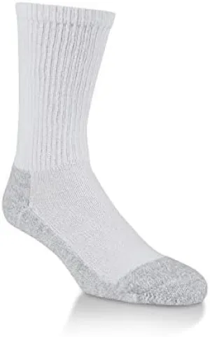 POWER-CUSHIONED Performance Crew X-Large 6 Pair Pack (White)