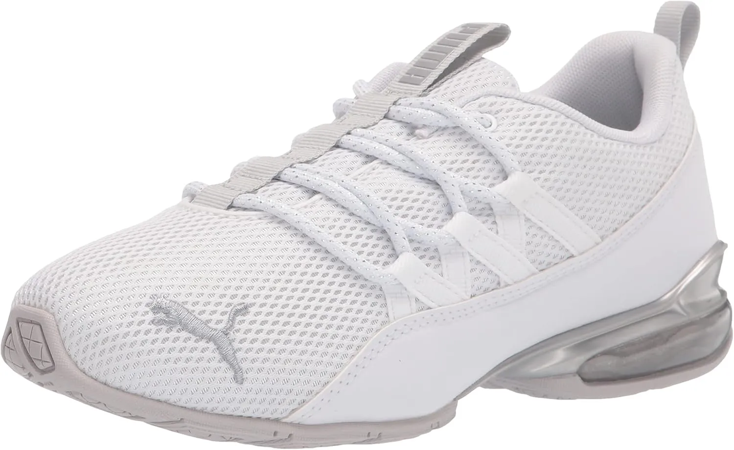 PUMA Women's Riaze Prowl Running Shoe, Mod Swirl White-Silver, 10