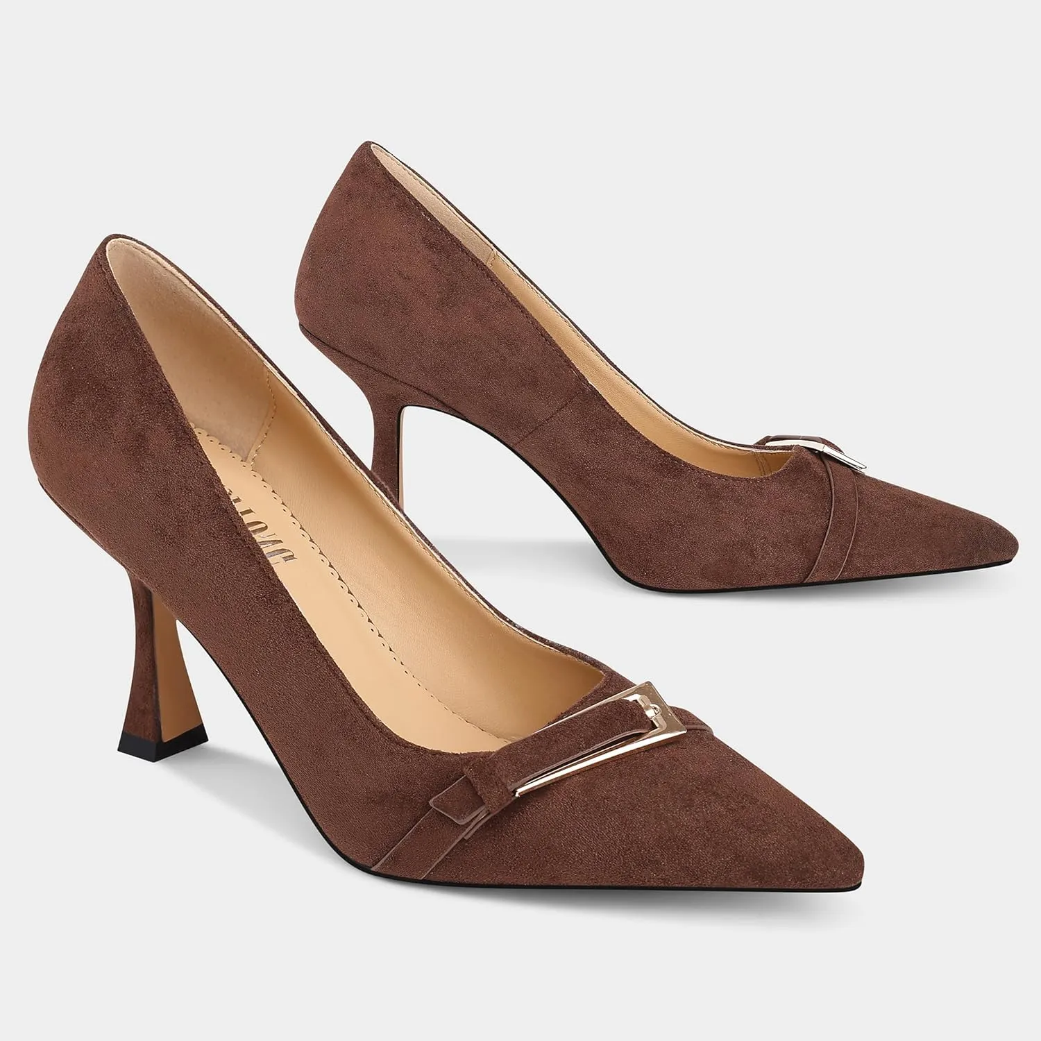 Pumps for Women Pointed Toe High Stiletto Heels Comfortable Work Dress Shoes