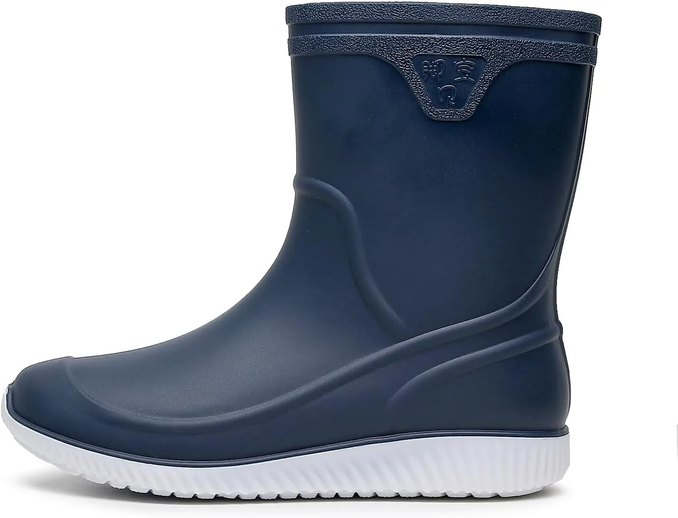 Rain Boots for Men, Non-Slip PVC Rubber Boots Mens Garden Boots, Waterproof Mid-Calf Raining Shoes, Durable Work Mud Boots, Comfort Chelsea Ankle Rain Boots Fishing Shoes for Outdoor Work