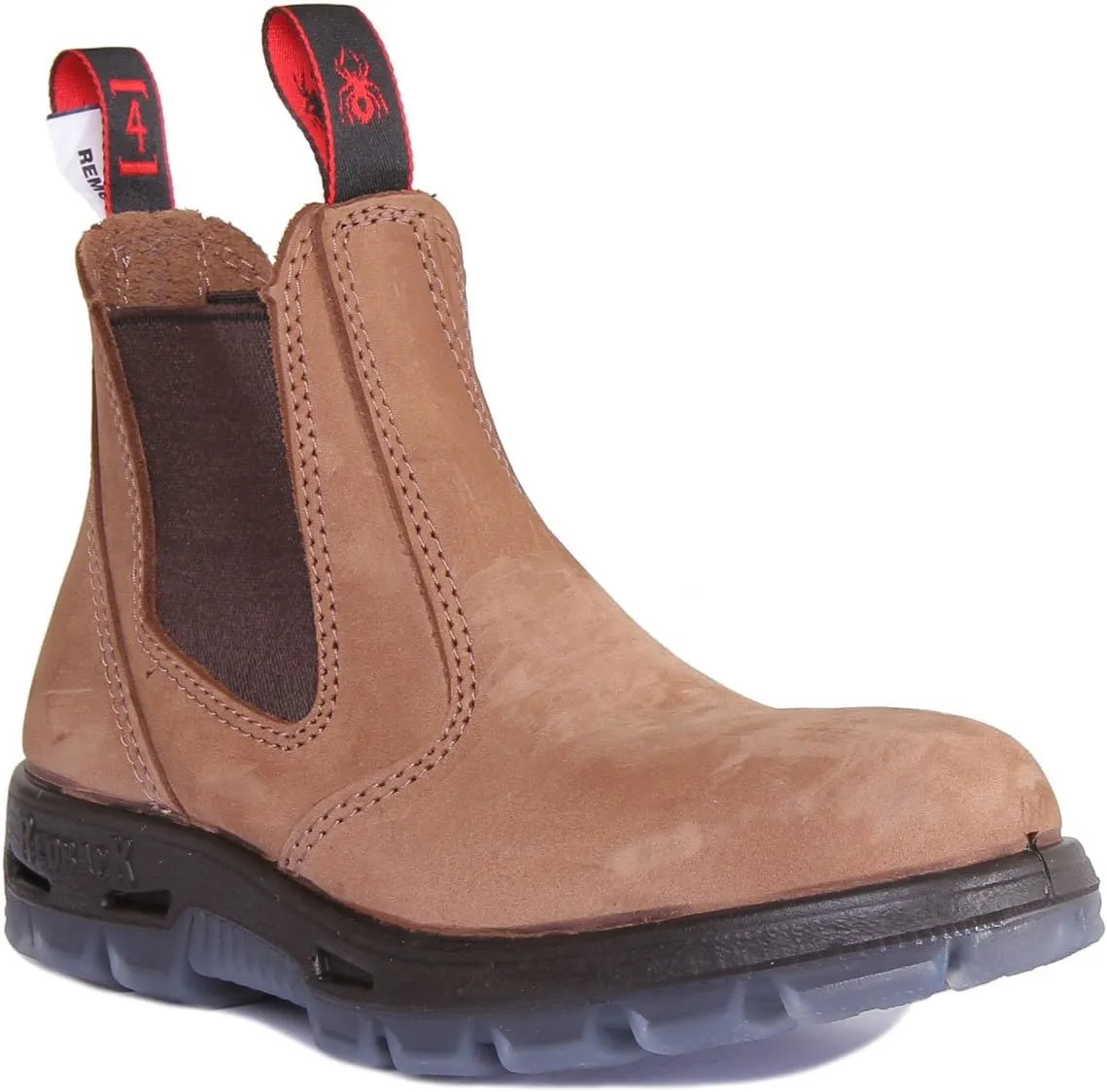 RedbacK Boots UBCH Mesa Crazy Horse Nubock Tan Soft Toe Leather Work Boots