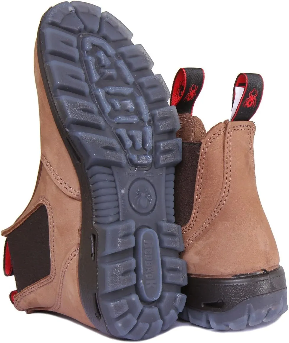 RedbacK Boots UBCH Mesa Crazy Horse Nubock Tan Soft Toe Leather Work Boots
