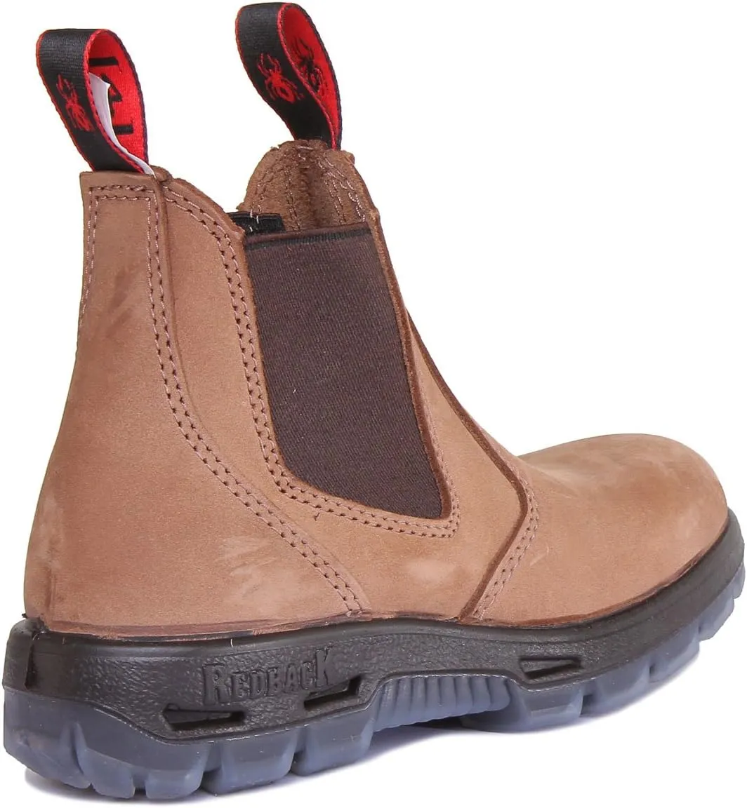 RedbacK Boots UBCH Mesa Crazy Horse Nubock Tan Soft Toe Leather Work Boots