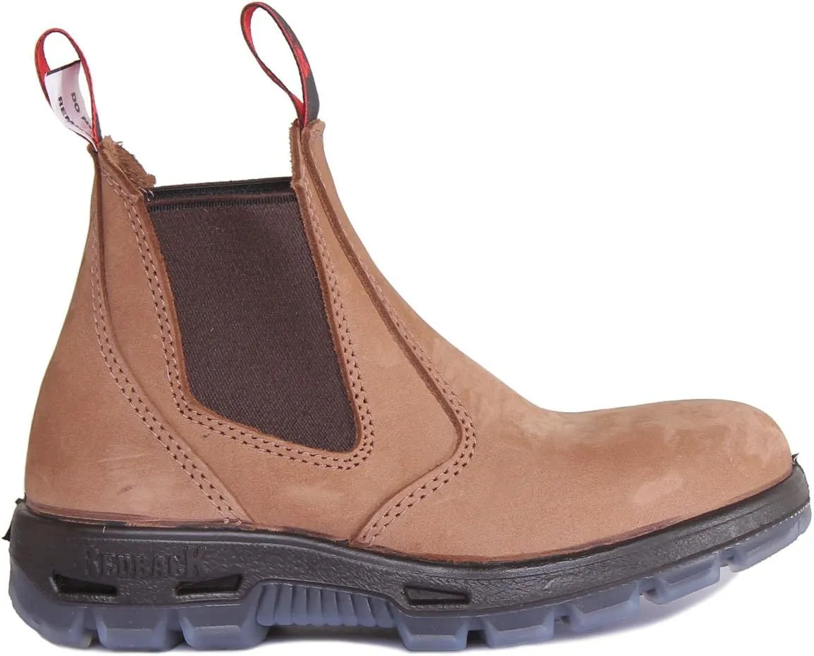 RedbacK Boots UBCH Mesa Crazy Horse Nubock Tan Soft Toe Leather Work Boots
