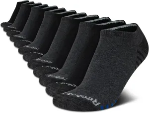 Reebok Boys' Low Cut Socks - 12 Pack Stretch Performance No Show Socks with Arch Support - Cushioned Athletic Socks for Boys
