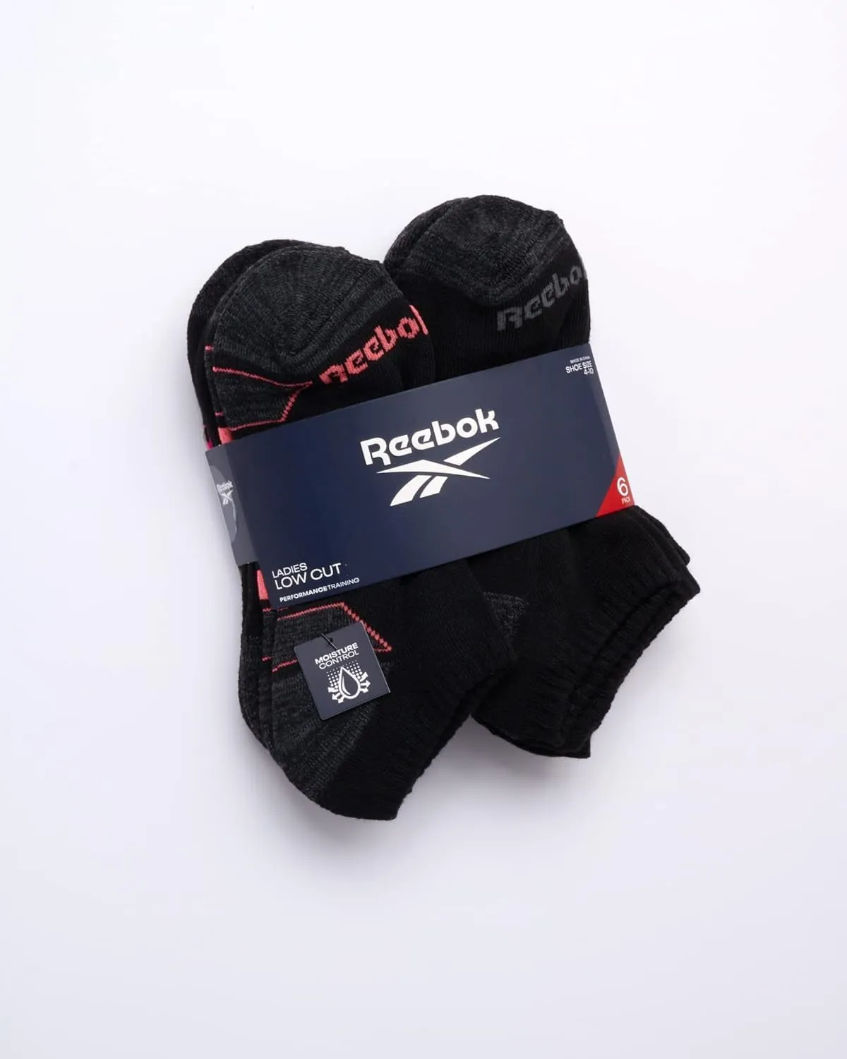 Reebok Women's Athletic Socks - Performance Cushioned Low Cut Socks (6 Pack)