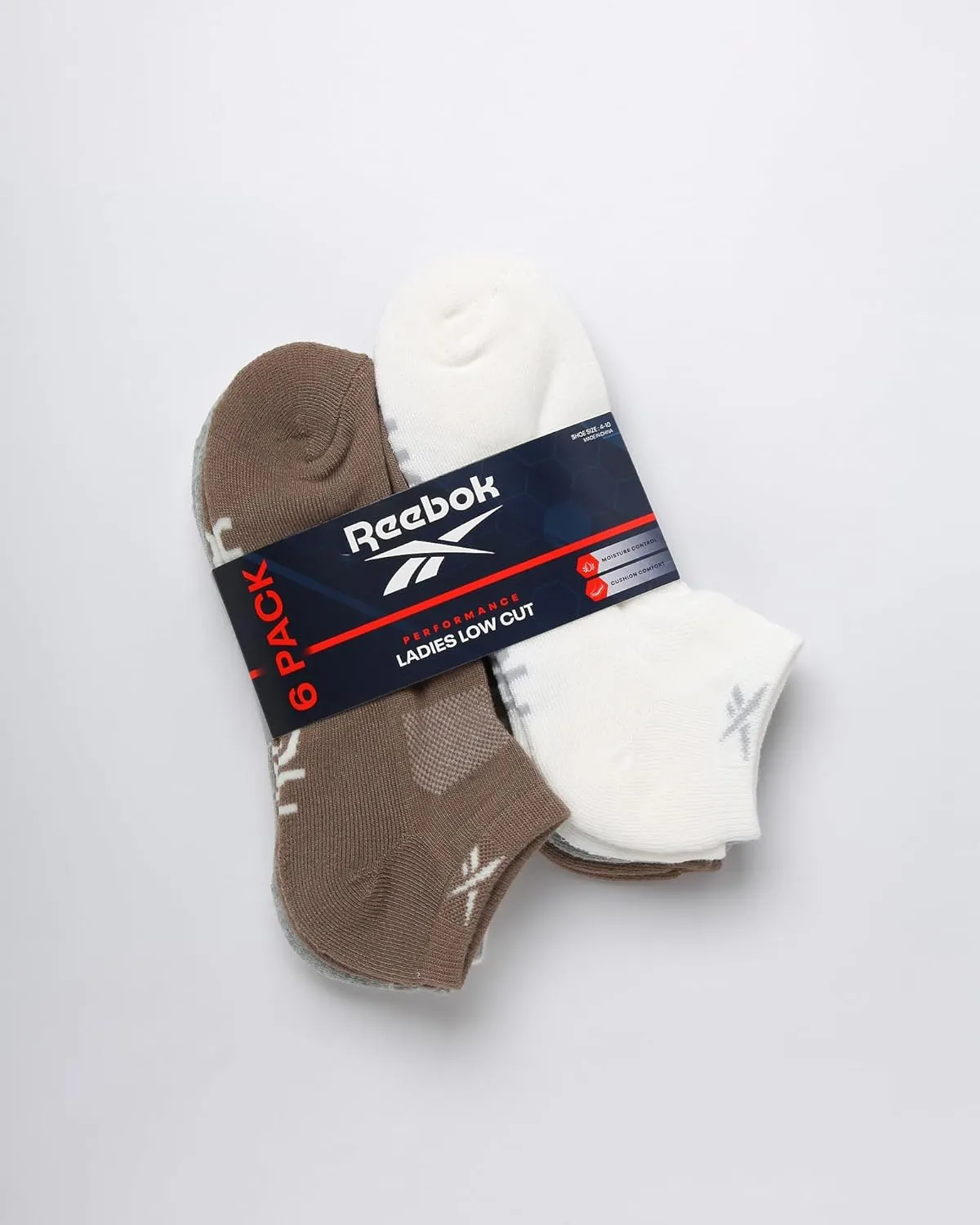 Reebok Women's Athletic Socks - Performance Cushioned Low Cut Socks (6 Pack)