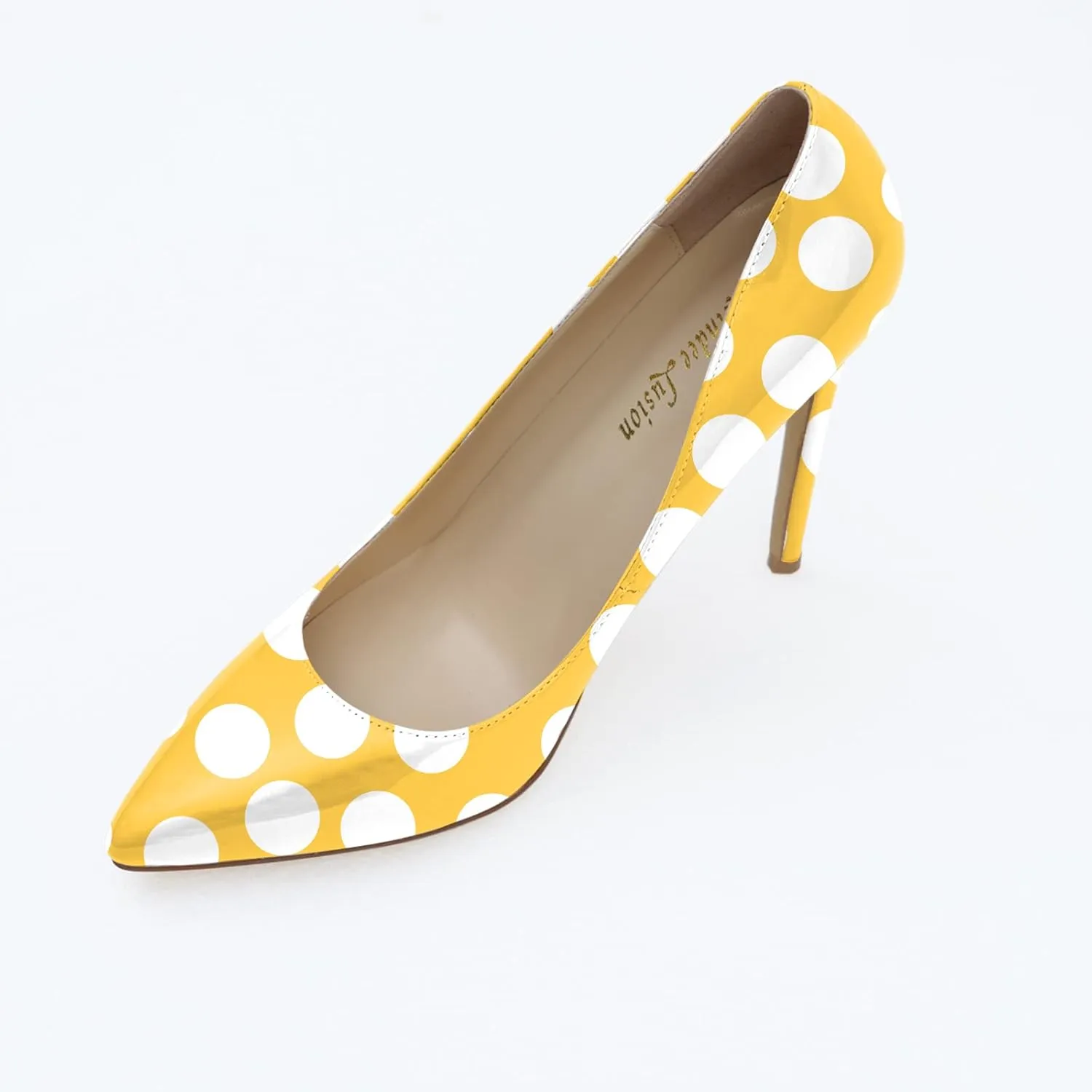 Reindee Lusion Womens High Stiletto Heels Pumps Music Note Printed Closed Toe Sexy Shoes