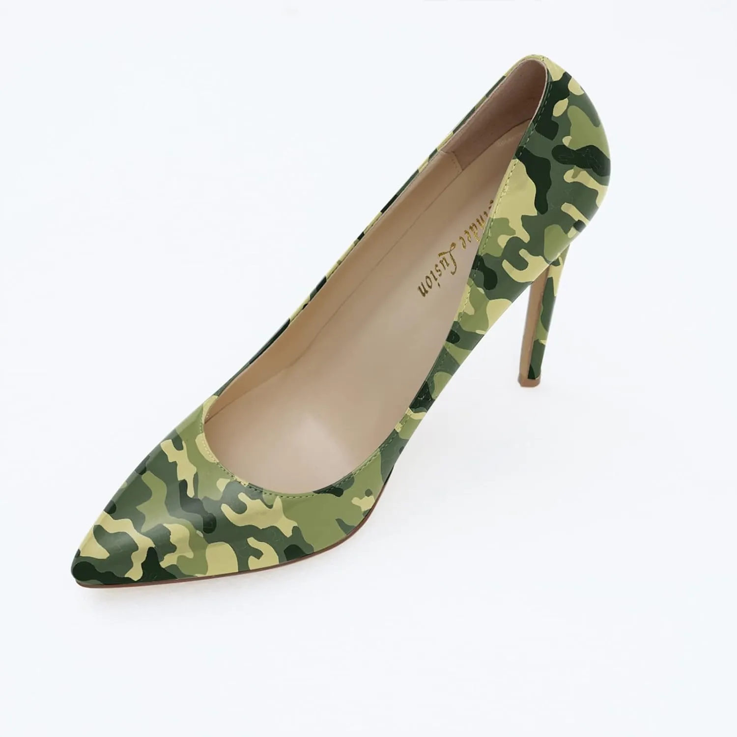 Reindee Lusion Womens High Stiletto Heels Pumps Music Note Printed Closed Toe Sexy Shoes