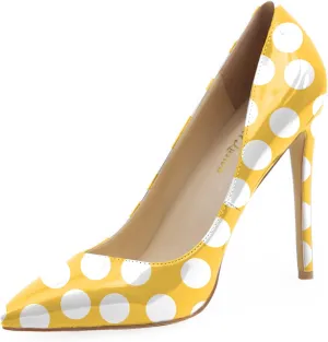 Reindee Lusion Womens High Stiletto Heels Pumps Music Note Printed Closed Toe Sexy Shoes
