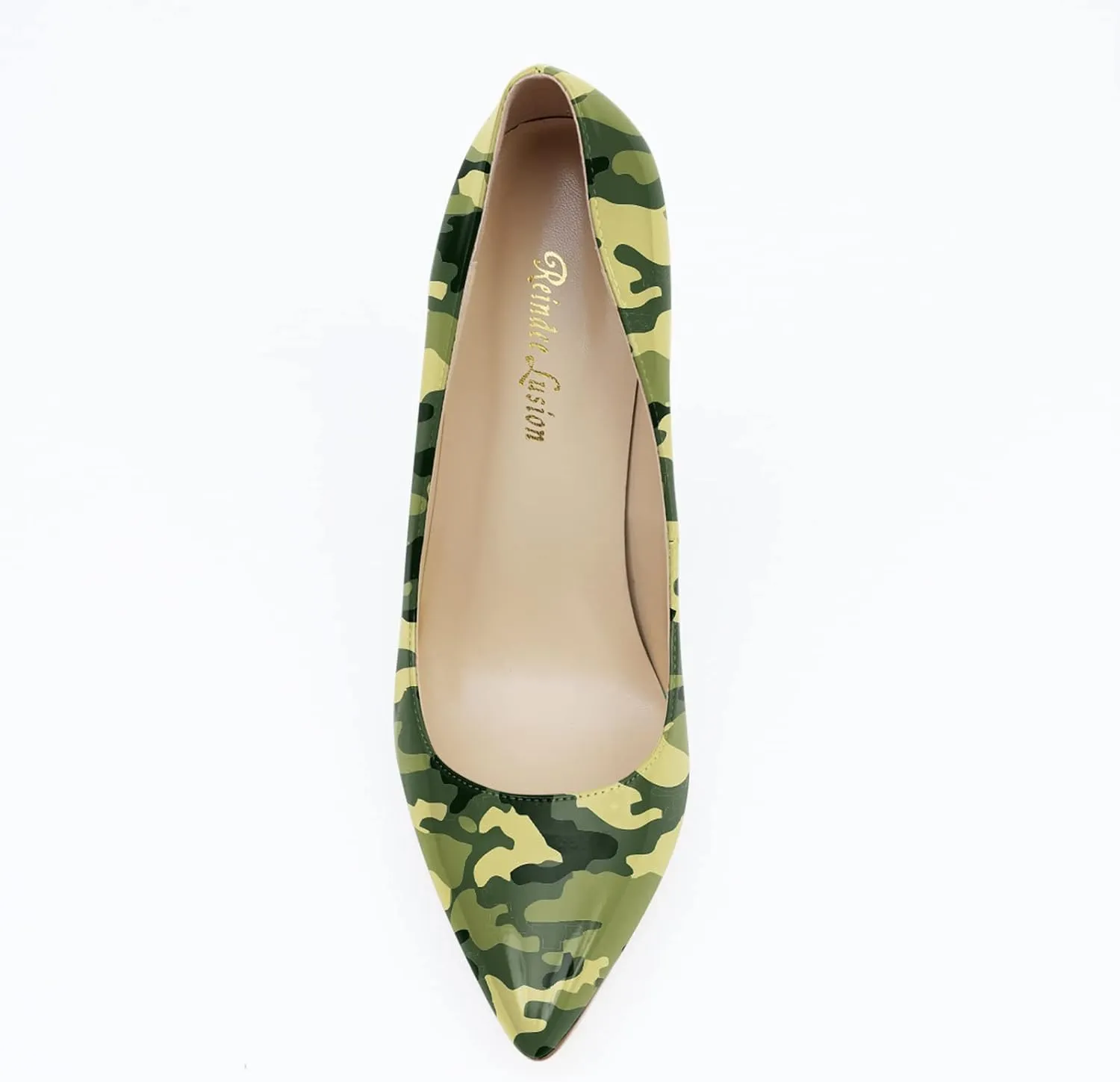 Reindee Lusion Womens High Stiletto Heels Pumps Music Note Printed Closed Toe Sexy Shoes