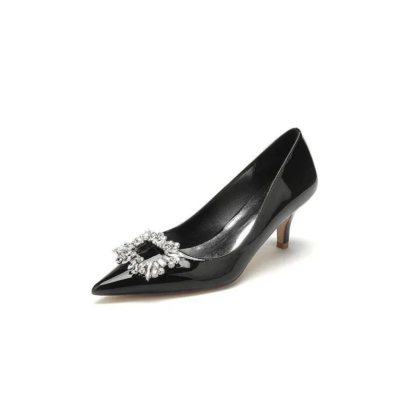 Rhinestone Pointed Toe Stiletto Heel Party Shoes