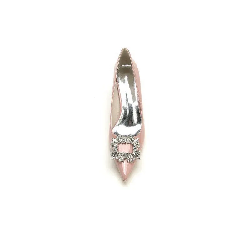 Rhinestone Pointed Toe Stiletto Heel Party Shoes
