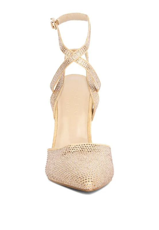 Rhinestone Stiletto Pumps