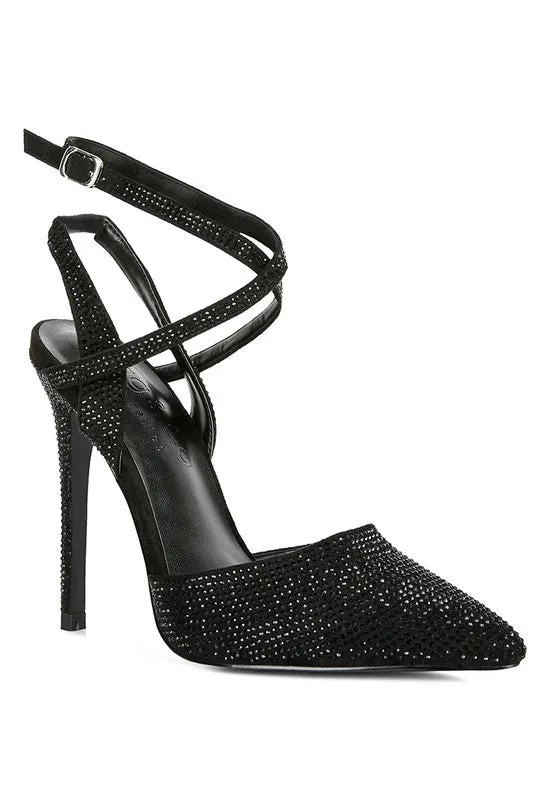 Rhinestone Stiletto Pumps