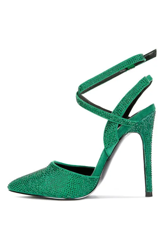 Rhinestone Stiletto Pumps