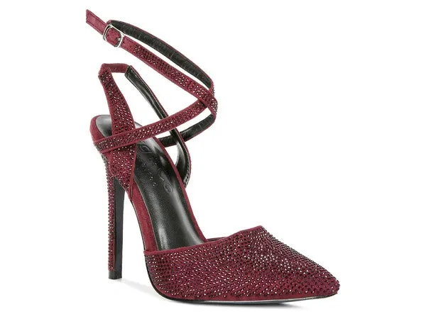 Rhinestone Stiletto Pumps