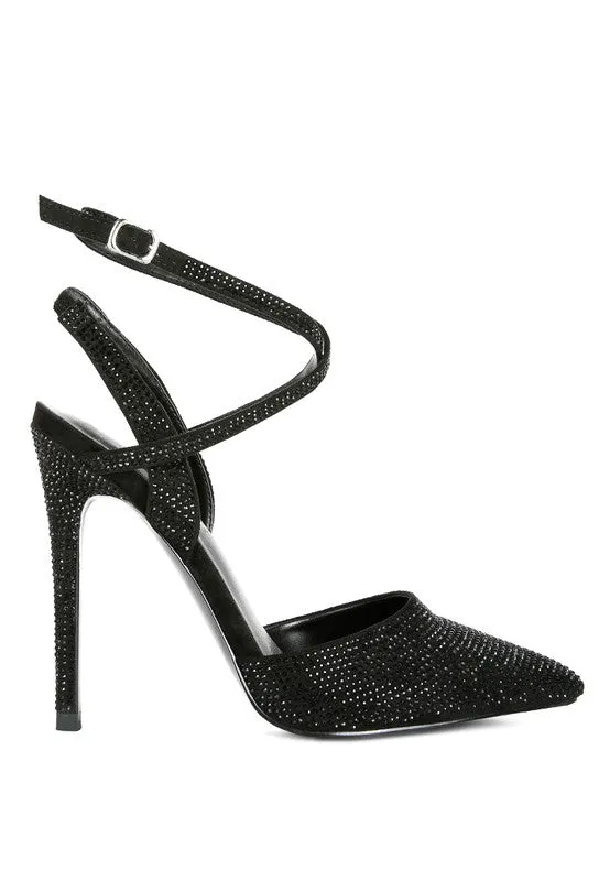 Rhinestone Stiletto Pumps