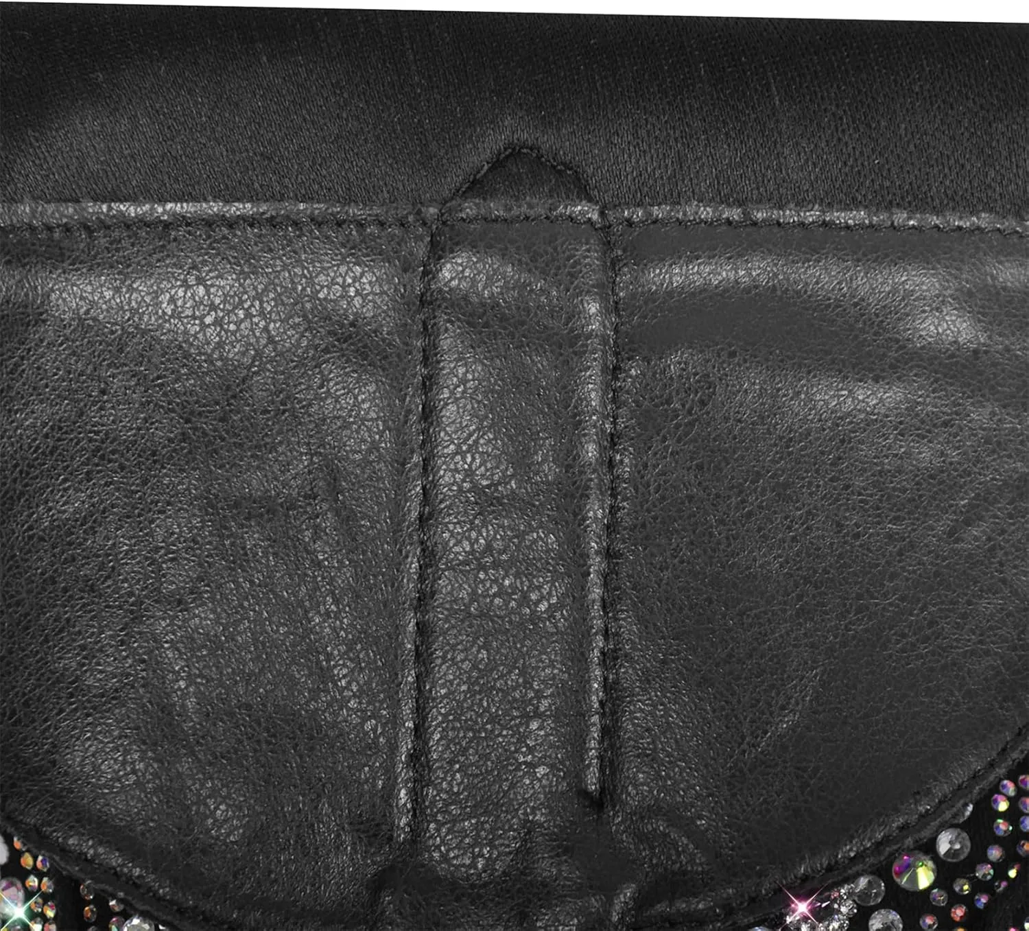 Richealnana Sparkly Rhinestones Cowboy Cowgirl Style Boots Calf High Boots for Women 2INCH Heeled Shining Pull On Tabs