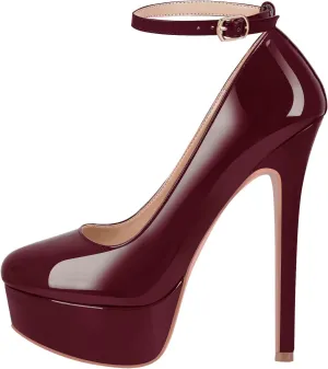 richealnini Women's Platform Mary Jane High Heels Pumps Wedding Party Dress