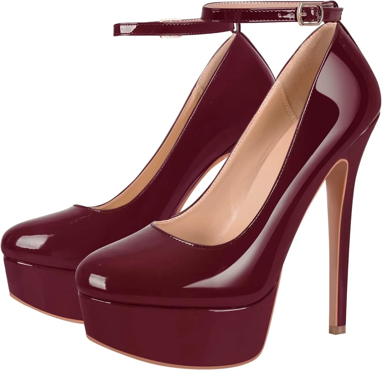 richealnini Women's Platform Mary Jane High Heels Pumps Wedding Party Dress