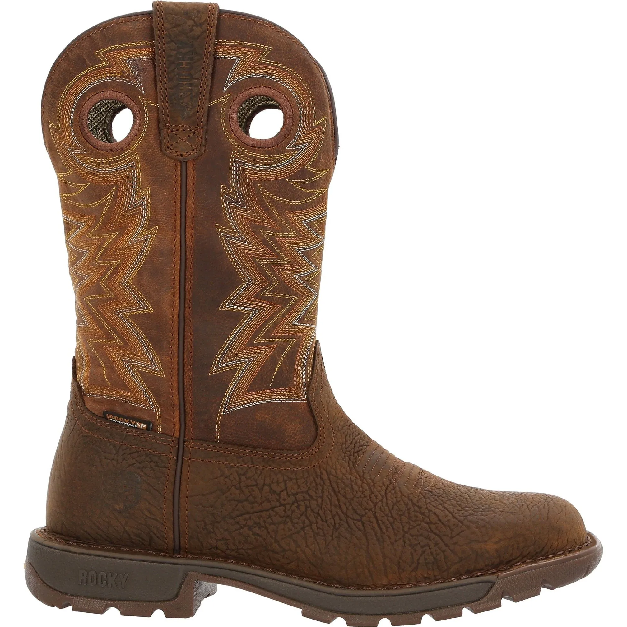 Rocky Men's Legacy 32 11" Square Toe Waterproof Western Boot - Brown - RKW0355