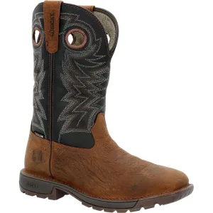 Rocky Men's Legacy 32 11" Steel Toe Waterproof Western Work Boot- Brown- RKW0356