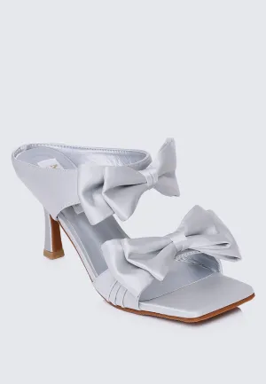 Sabrina Comfy Heels In Silver