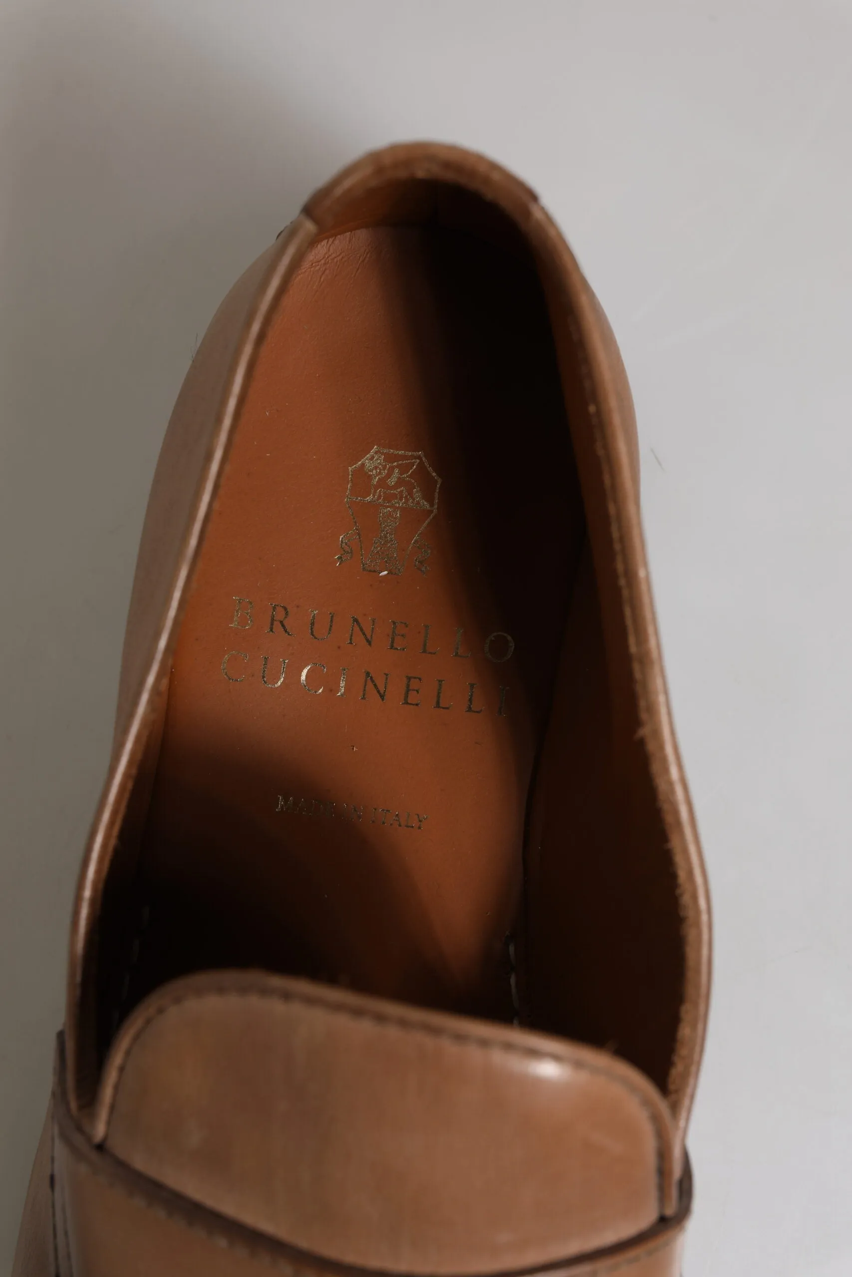 Safe transactions Cucinelli Great savings Dress Shoes Brunello Brown Loafer Leather