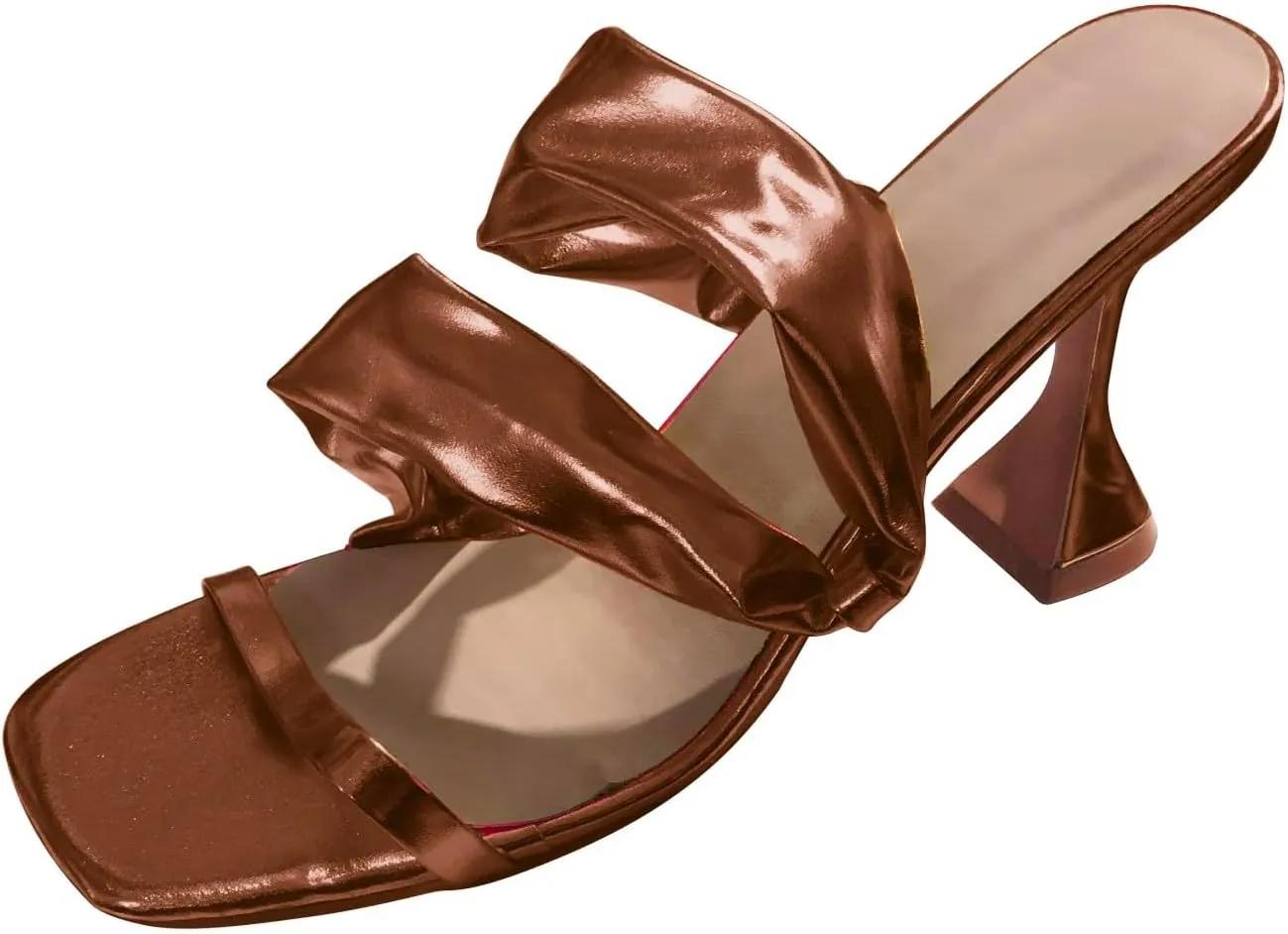 Sandals for Women 2025 Heeled Sandals Chunky Sandals Block Heel Sandals Heels Sandals Square Toe Sandals For Women