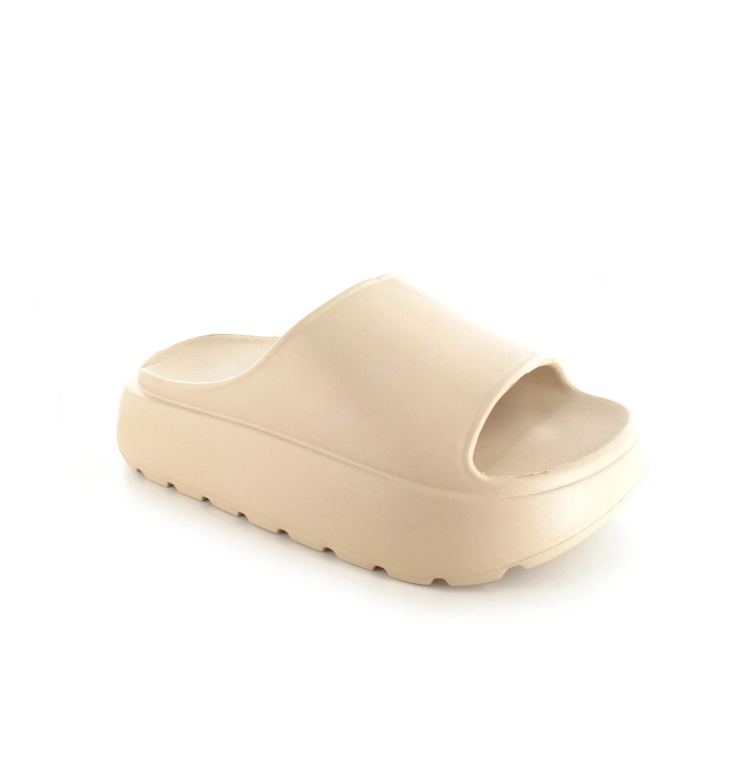 Sandy: Women's Cushioned Flatform - Nude