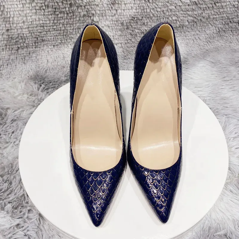 sexy 12cm Women's serpentine high heels,