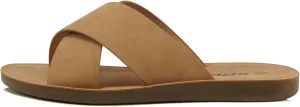 Soda Shoes Women Sandals Crisscross Band Strap Casual Slides