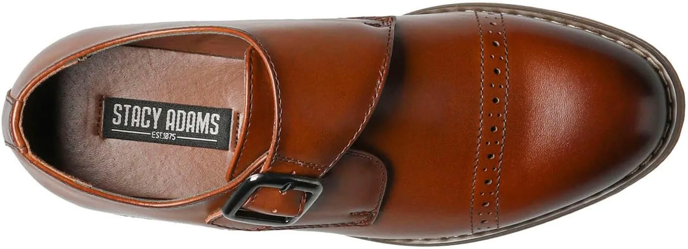 Stacy Adams Boy's Desmond Cap-Toe Monk Strap Loafer