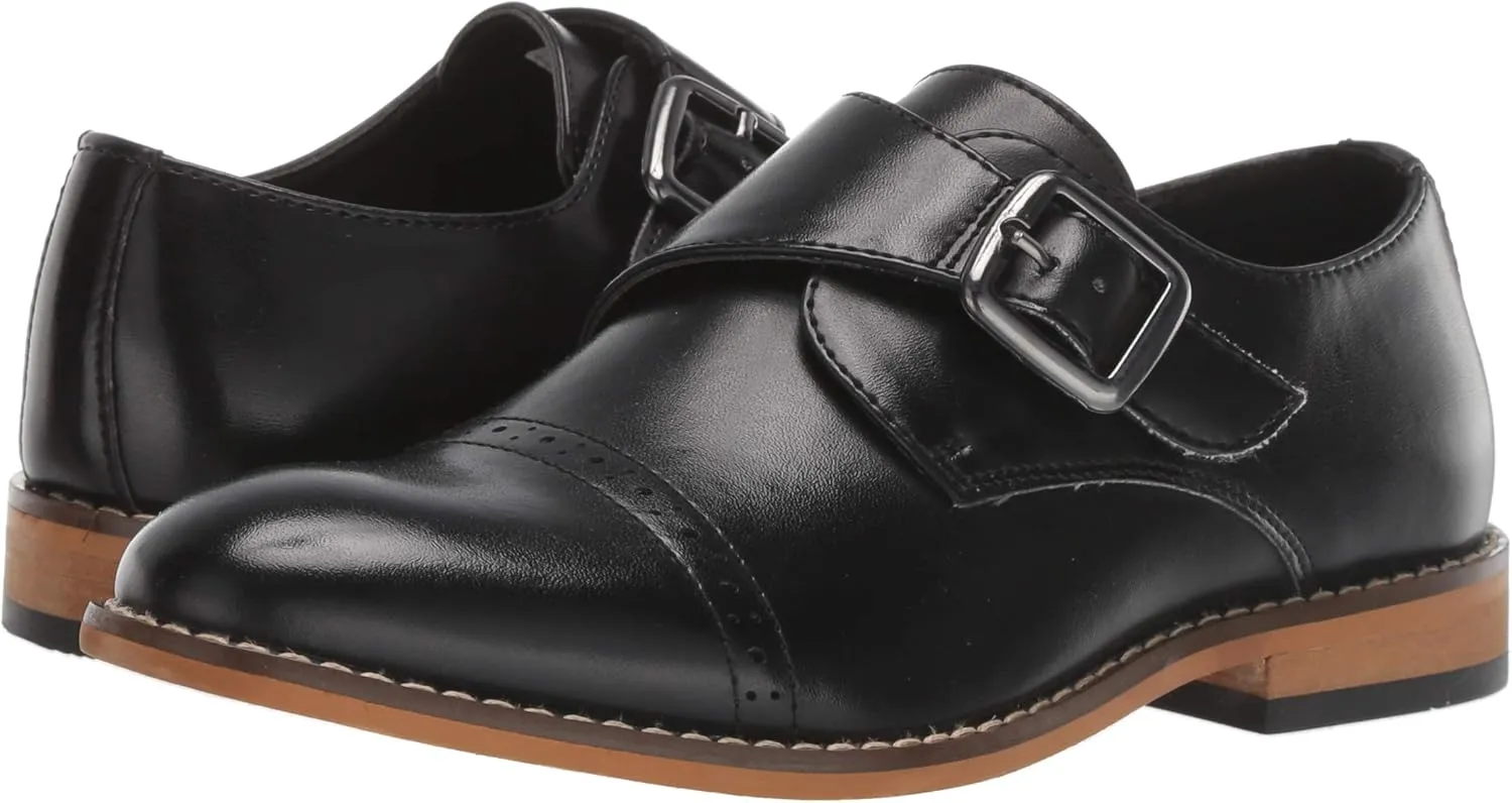 Stacy Adams Boy's Desmond Cap-Toe Monk Strap Loafer