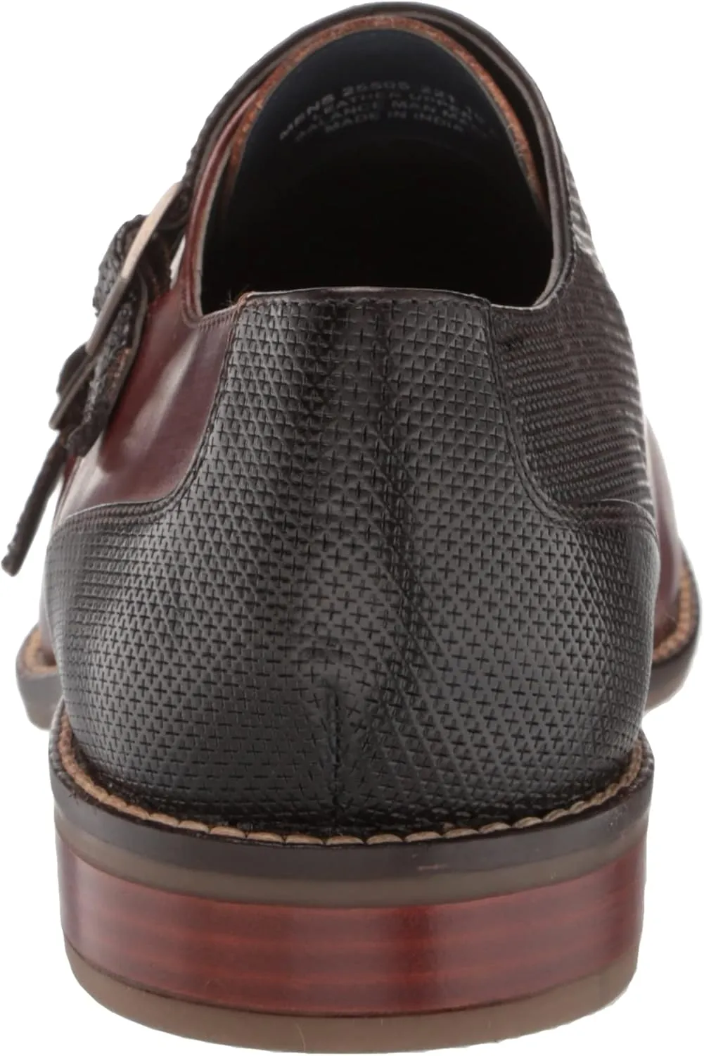 STACY ADAMS Men's Jamar Burnished Leather Monk Strap Loafer