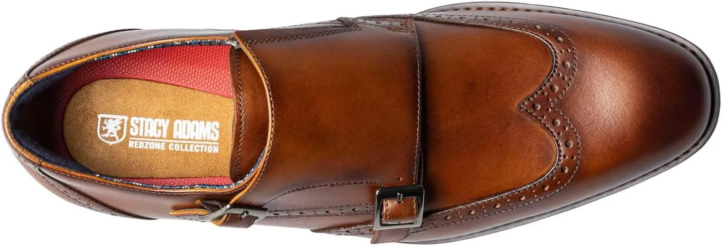 Stacy Adams Men's Karson Wingtip Double Monk Strap Loafer