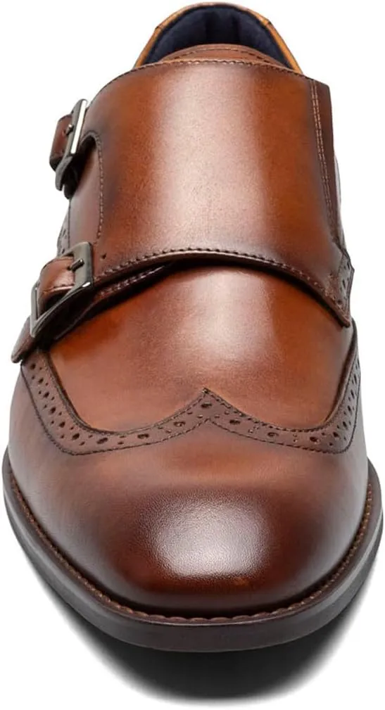 Stacy Adams Men's Karson Wingtip Double Monk Strap Loafer